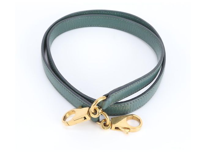 Hermès Hermes Bolide Leather Shoulder Strap Green