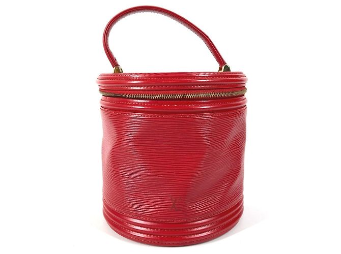 Borsa Vanity Louis Vuitton Epi Cannes Rosso