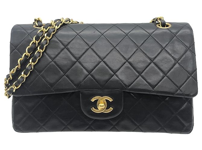 Borsa a tracolla Chanel Matelassé 25 Chain Nero