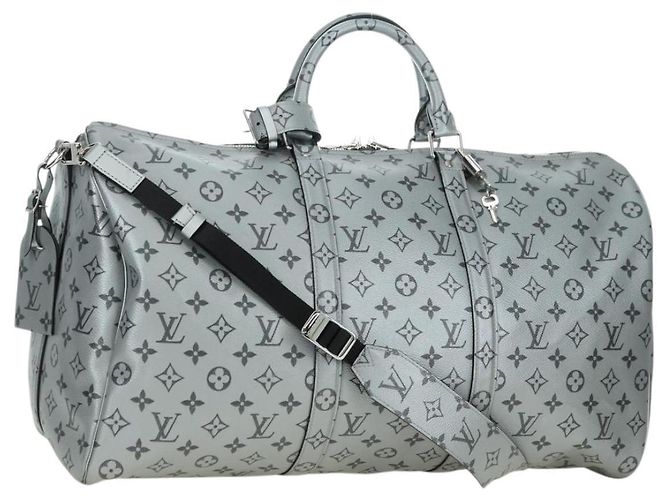LOUIS VUITTON Monogram Keepall Bandouliere 50 Borsa Argento M43848 Auth 179158SAM Monogramma