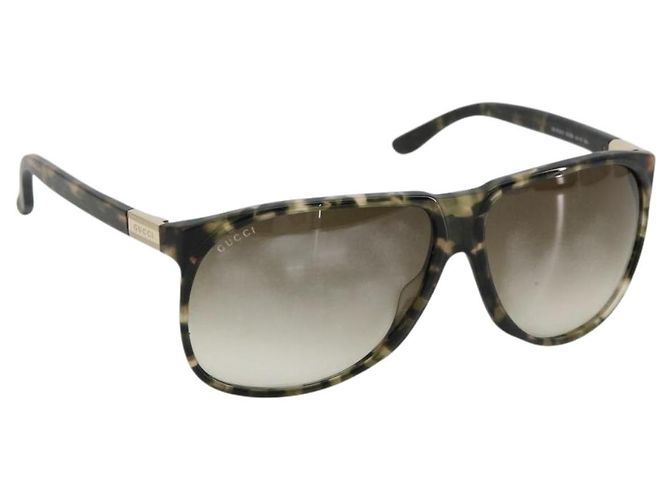 Gafas de sol GUCCI de plástico Marrón Auth 179325A Castaño
