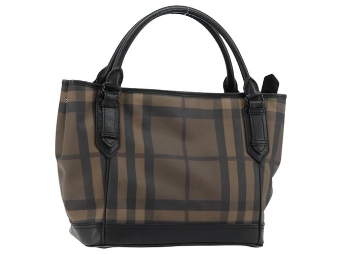 Borsa Tote BURBERRY Nova Check PVC Beige Auth ep14617