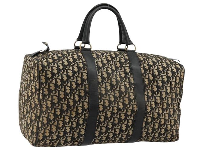 Borsa Boston Christian Dior Trotter Canvas Navy Auth 177823 Blu navy