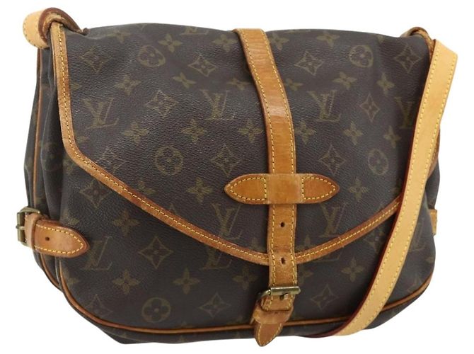 LOUIS VUITTON Bolsa de Ombro Monogram Saumur 30 M42256 LV Auth ep14523 Monograma