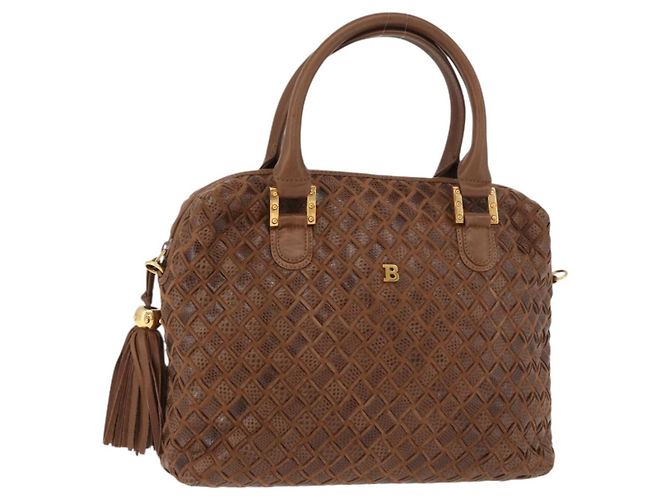 Borsa BALLY in pelle marrone e oro Auth BA12542 D'oro