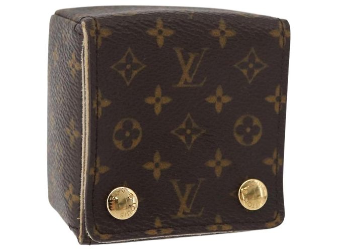 LOUIS VUITTON Monogram Schmuckkästchen Schmuckbox LV Auth hk3762A Monogramm