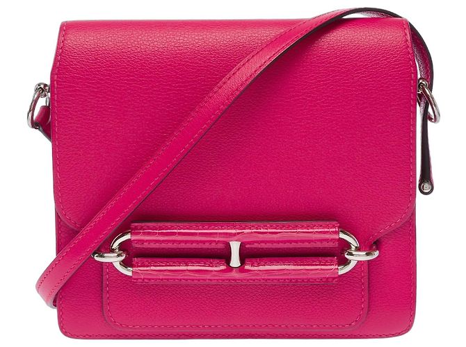 Hermès Bolsa HERMES Roulis em Couro Rosa - 103500