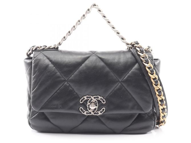 Borsa a Spalla Chanel 19 Dixneuf Matelassé Nero