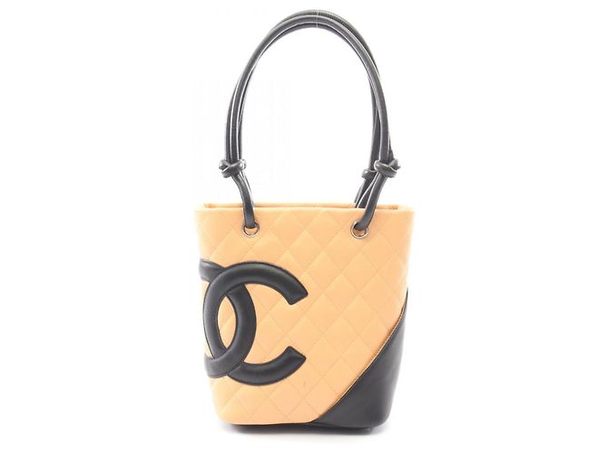 Sac cabas Chanel Cambon Line Small Noir Beige