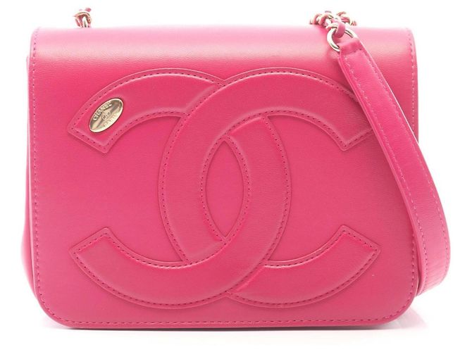 Bolso de Hombro Chanel Coco Mark Rosa