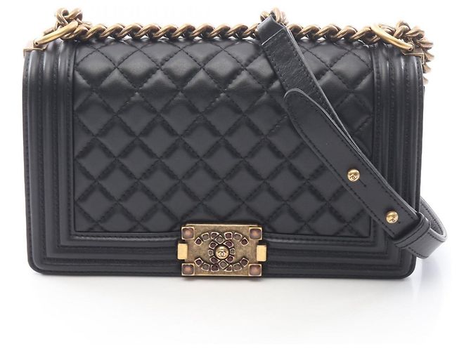 Borsa a tracolla Chanel Boy Nero