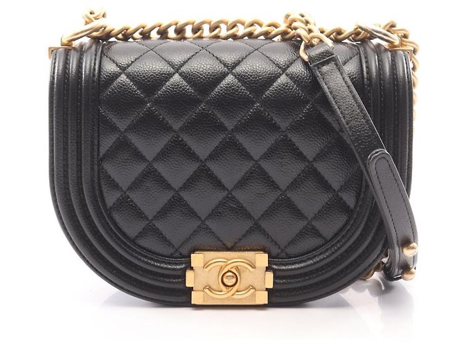 Bolsa de Ombro Chanel Boy Small Preto