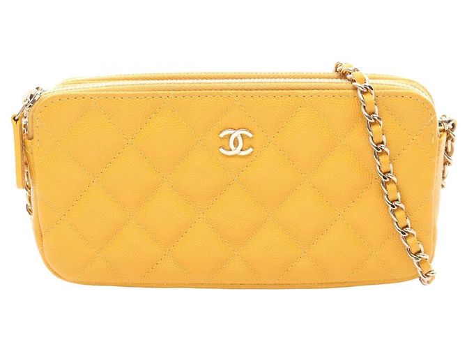 Borsa Chanel Matelassé Gialla Giallo