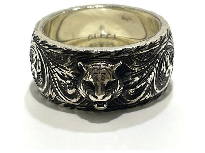 GUCCI Katzenkopf-Ring in Silber