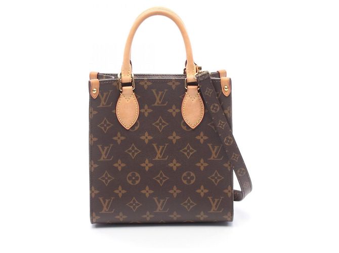 Louis Vuitton Sac Plat BB Bolsa 2-Way Marrom