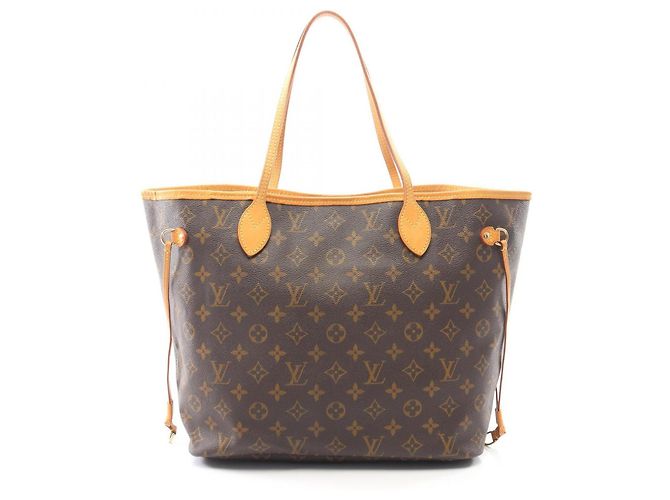 Louis Vuitton Neverfull MM Monogram Tote Bag Braun Monogramm