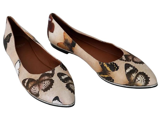 Givenchy Papillon Butterfly Beige Ballet Flats