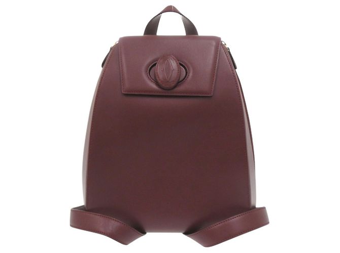 Cartier Must Line Bordeaux Leather Backpack