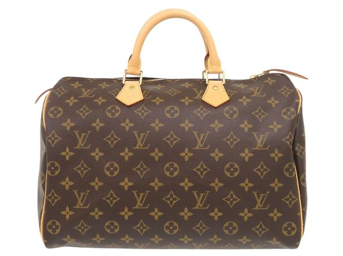 Bolso Louis Vuitton Speedy 35 Monogram Castaño Monograma