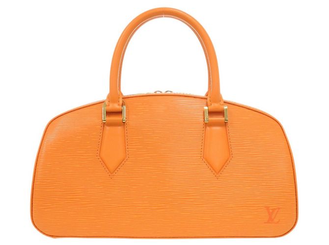 Louis Vuitton Jasmine Epi Mandarin Handtasche Grau