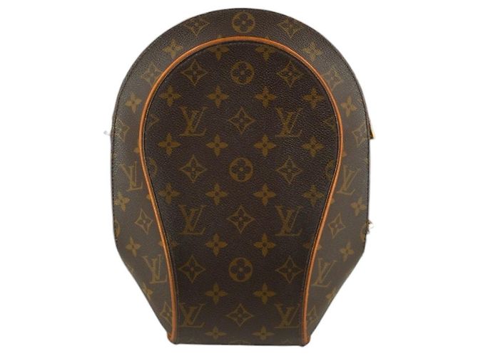 Louis Vuitton Sac à dos et sac à bandoulière en toile Monogram Canvas Ellipse Marron