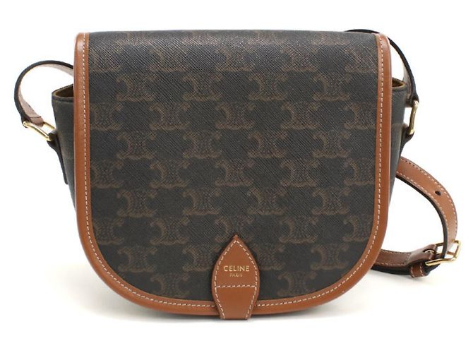 Céline Bolsa de ombro Celine marrom