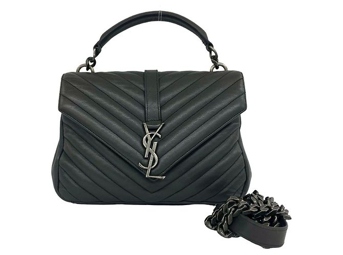 Bolsa 2-Way Saint Laurent Paris College Marrom
