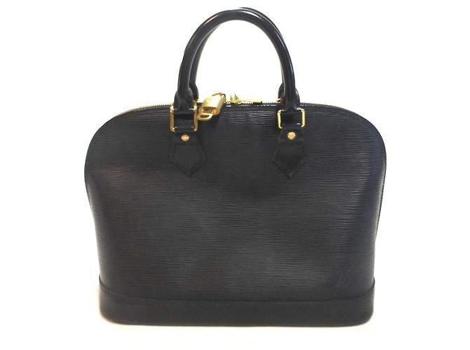 Sac à main Louis Vuitton Alma en cuir noir - AR0977