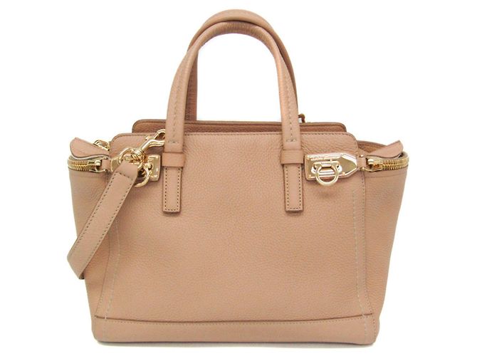 Salvatore Ferragamo Gancini EZ-21 E424 Handtasche Beige