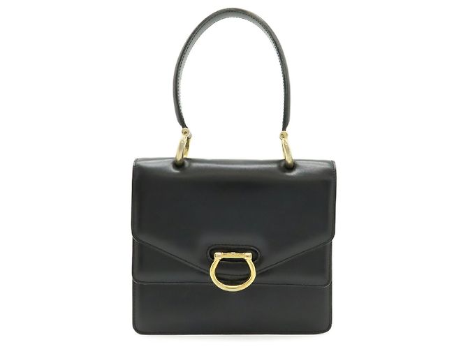 Céline Borsa CELINE Double Flap Old Nero