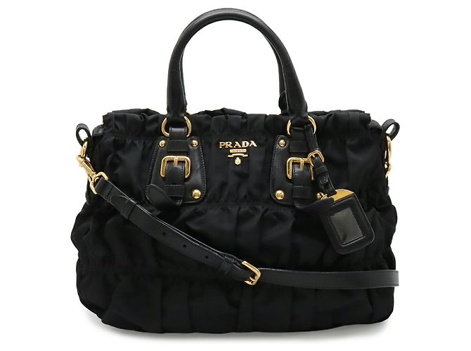 Prada Tessuto gesteppte Tote Bag Schwarz