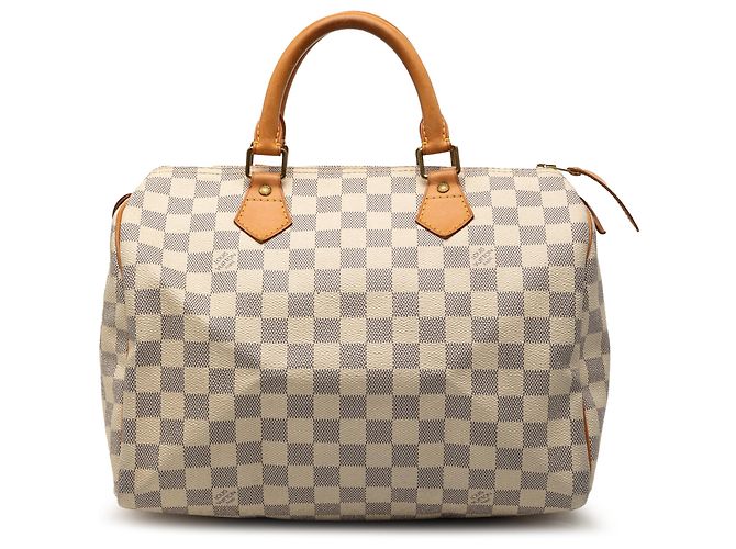 Louis Vuitton White Damier Azur Speedy 30