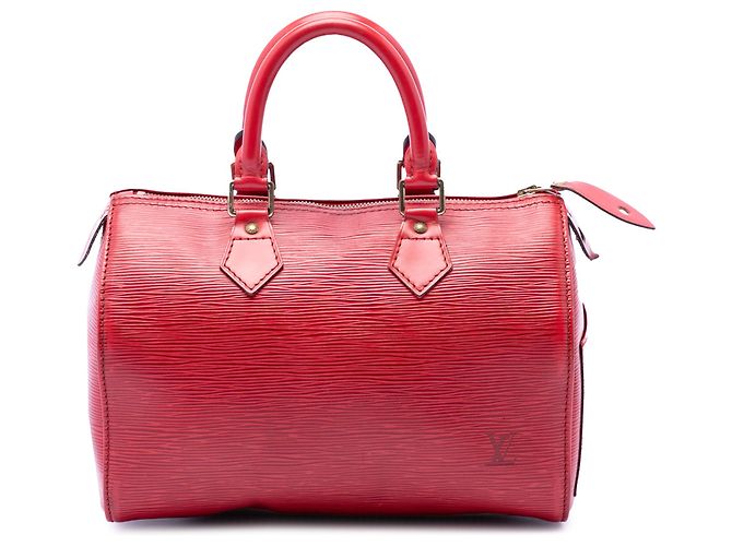 Louis Vuitton Speedy 30 en cuir Epi rouge