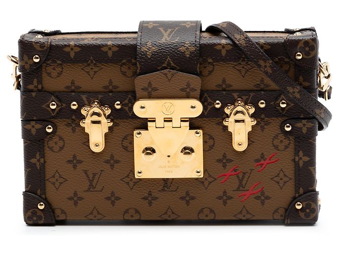 Louis Vuitton Marrone Monogram Reverse Petite Malle