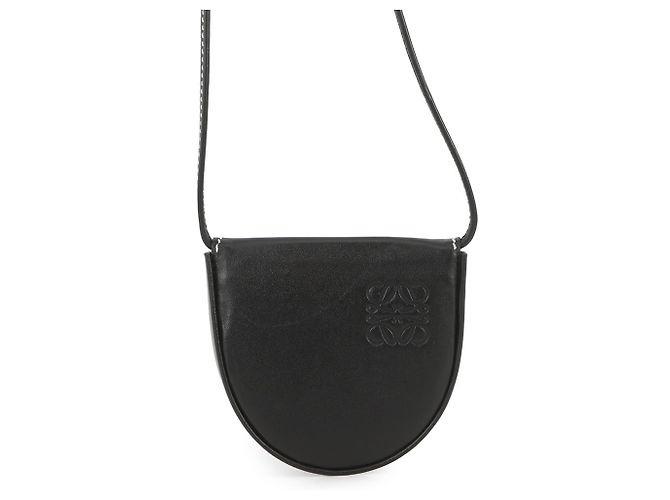 Monedero de piel de becerro Loewe negro