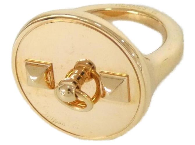 Ring Hermès Hermes Collier de Chien Lenço Anel Dourado