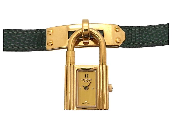Hermès Relógio de quartzo feminino Hermes Kelly Verde