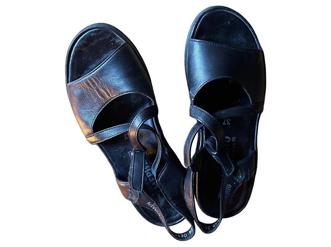 Autre Marque Sandali Mephisto in pelle nera Nero