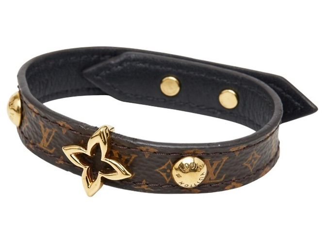 Bracciale Charm Monogram Louis Vuitton Marrone
