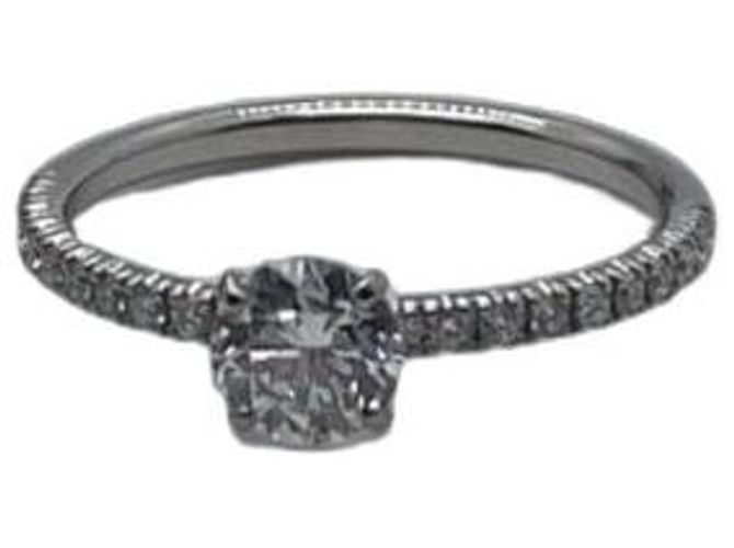 Cartier Diamantring Platin 0.42ct Silber