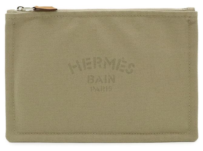 Hermès Hermes New Yachting PM Flat Pouch Handbag Beige Sand