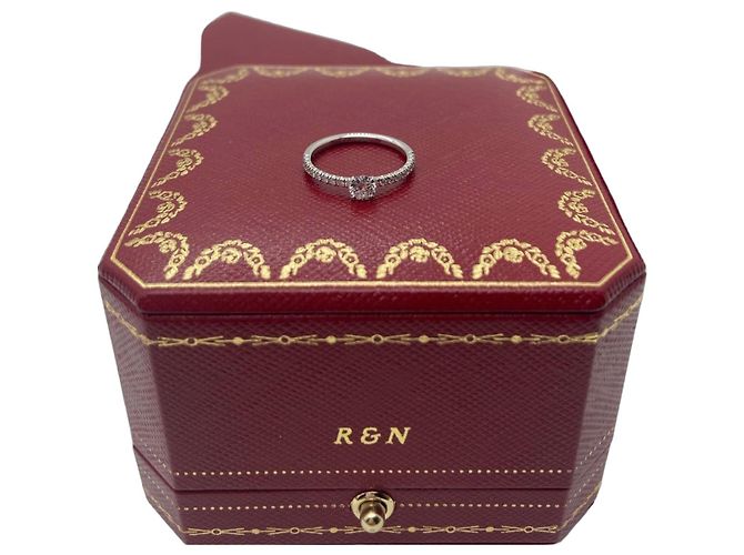 Cartier Platin Diamantring Silber