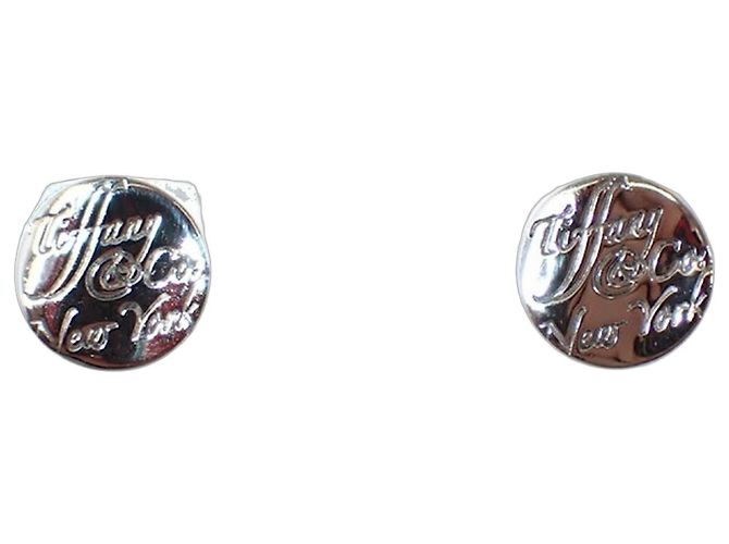 Tiffany & Co. Sterling Silver Stud Earrings Silvery