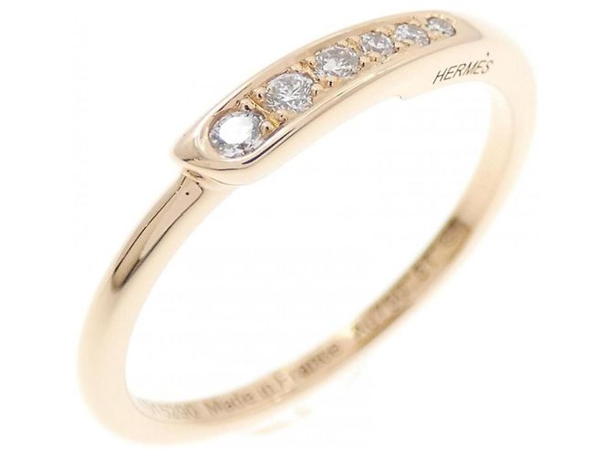 Ring Hermès Anello Hermes in oro rosa e diamanti D'oro