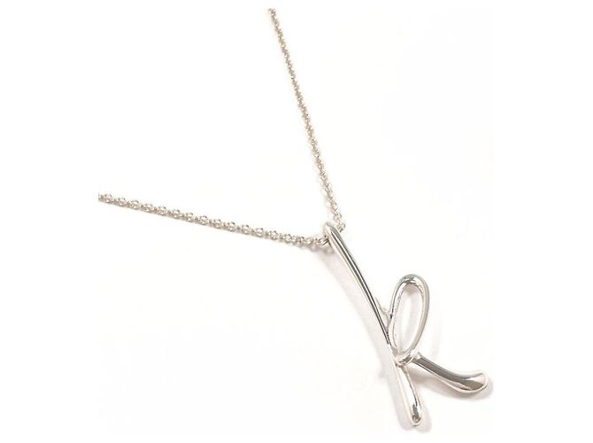 Tiffany & Co Collier initiale lettre K Elsa Peretti Tiffany Argenté