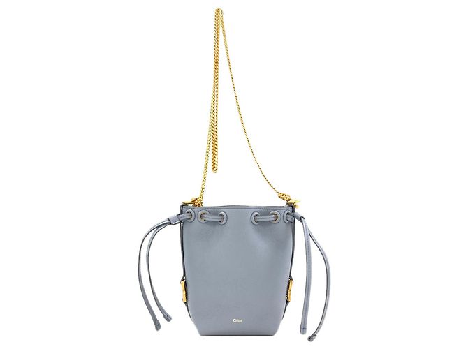Borsa a Spalla con Catena Chloé Marcie Blu chiaro