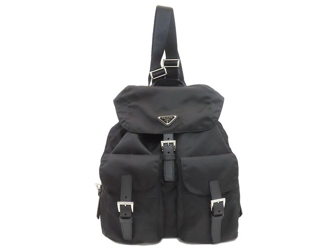 Prada Black Nylon Backpack