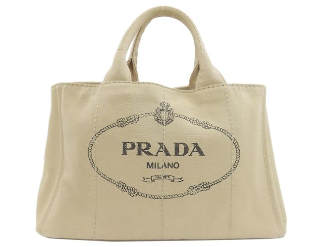 Prada Canapa Handtasche Beige Canvas