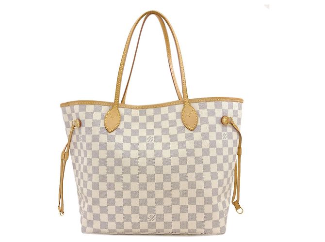 Louis Vuitton N41361 Neverfull MM Borsa Tote Blu Damier ebene
