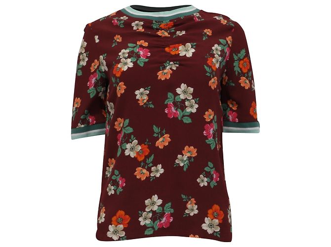 Maje Liatis Top aus Viskose mit Blumenprint